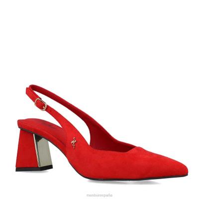 Menbur mujer Virgo 204L3486 zapato casual elegante rojo