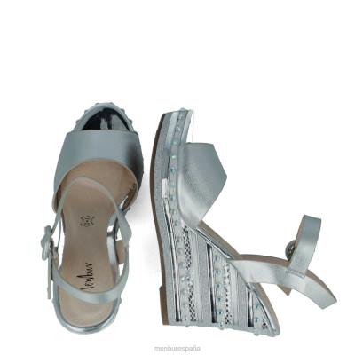 Menbur mujer ailano 204L3623 zapato casual elegante plata