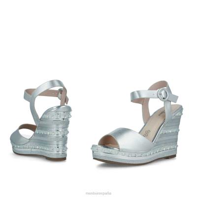 Menbur mujer ailano 204L3623 zapato casual elegante plata