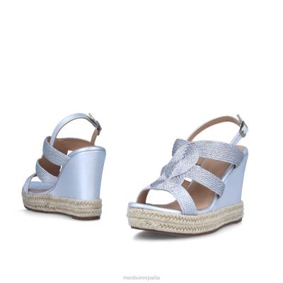 Menbur mujer aireal 204L309 zapato casual elegante plata