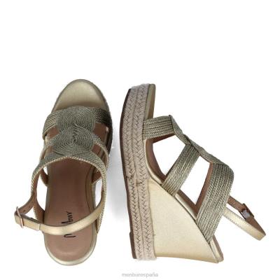 Menbur mujer aireal 204L3217 zapato casual elegante oro