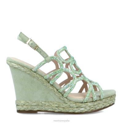 Menbur mujer airola 204L213 zapato casual elegante verde