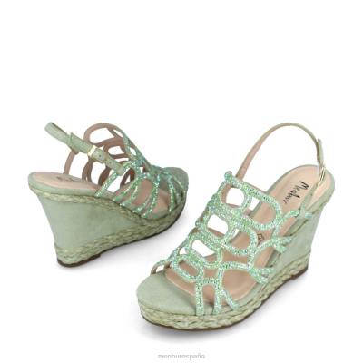 Menbur mujer airola 204L213 zapato casual elegante verde