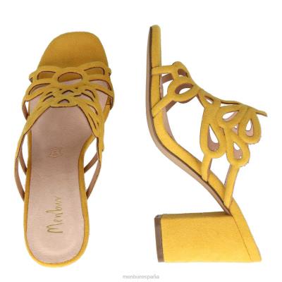 Menbur mujer albones 204L307 zapato casual elegante amarillo