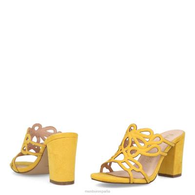 Menbur mujer albones 204L307 zapato casual elegante amarillo