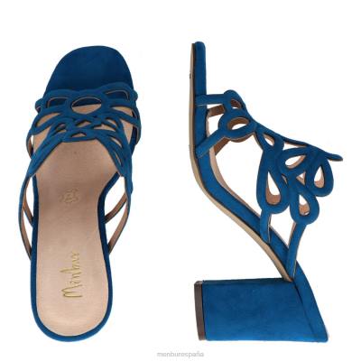 Menbur mujer albones 204L3212 zapato casual elegante azul medio