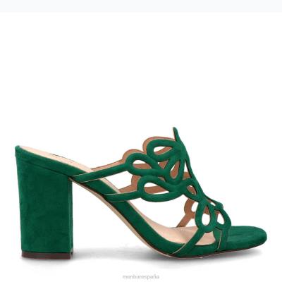 Menbur mujer albones 204L3213 zapato casual elegante verde