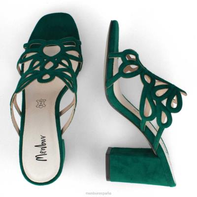 Menbur mujer albones 204L3213 zapato casual elegante verde