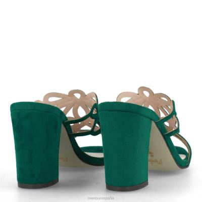 Menbur mujer albones 204L3213 zapato casual elegante verde