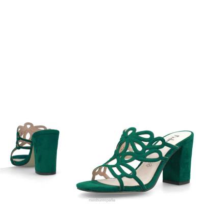 Menbur mujer albones 204L3213 zapato casual elegante verde