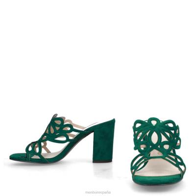 Menbur mujer albones 204L3213 zapato casual elegante verde