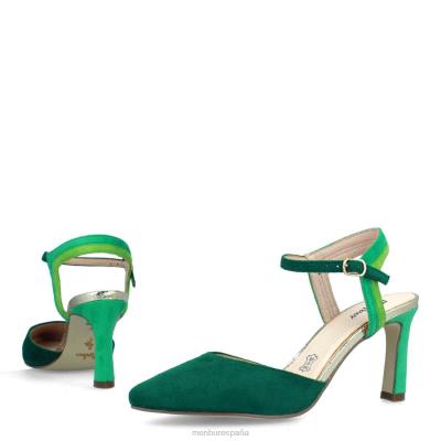 Menbur mujer alezio 204L3514 zapato casual elegante verde