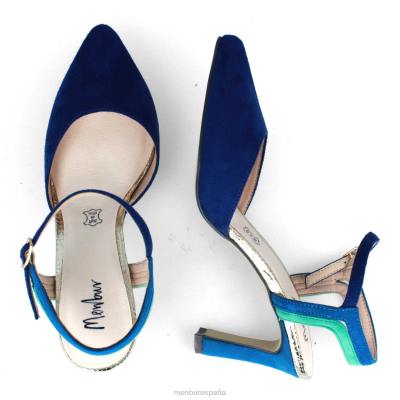 Menbur mujer alezio 204L3515 zapato casual elegante azul medio