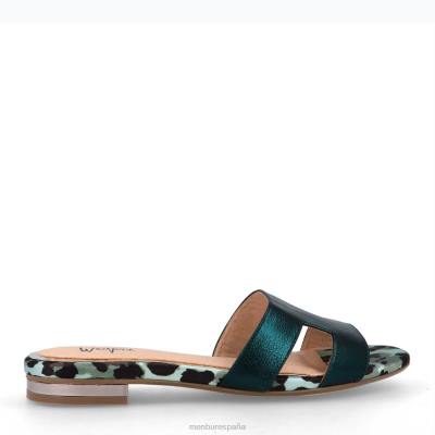 Menbur mujer alino 204L485 zapato casual elegante verde