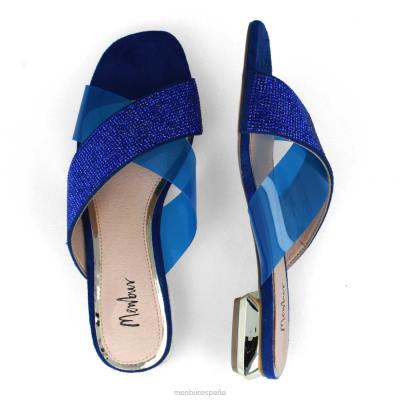 Menbur mujer almese 204L287 zapato casual elegante azul medio