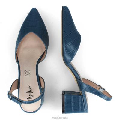 Menbur mujer anela 204L3067 zapato casual elegante azul medio