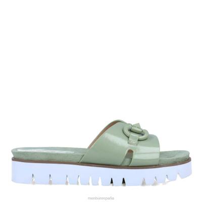 Menbur mujer antares 204L2951 zapato casual elegante verde