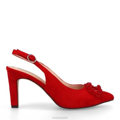 Menbur mujer antronapiana 204L464 zapato casual elegante rojo