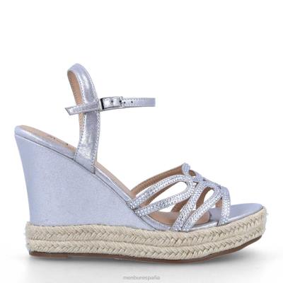 Menbur mujer antrosano 204L524 zapato casual elegante plata