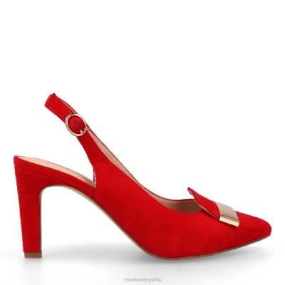 Menbur mujer anzano 204L226 zapato casual elegante rojo