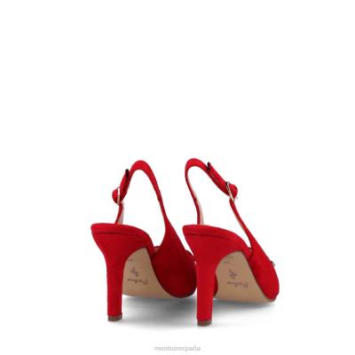 Menbur mujer anzano 204L226 zapato casual elegante rojo