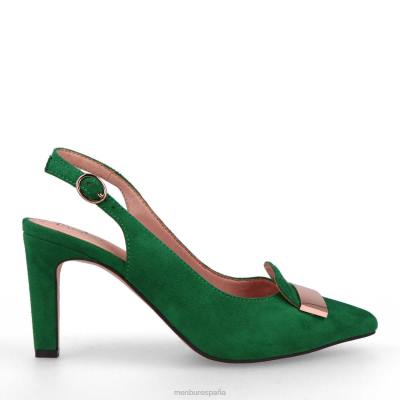 Menbur mujer anzano 204L3056 zapato casual elegante verde