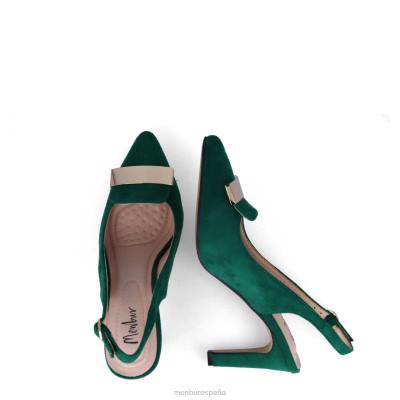 Menbur mujer anzano 204L3056 zapato casual elegante verde