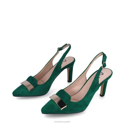 Menbur mujer anzano 204L3056 zapato casual elegante verde