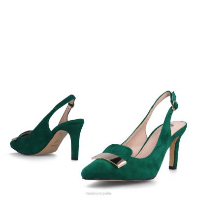 Menbur mujer anzano 204L3056 zapato casual elegante verde