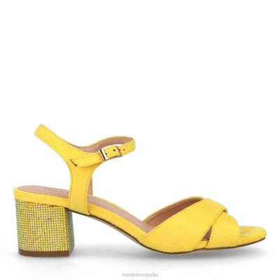 Menbur mujer aprical 204L369 zapato casual elegante amarillo