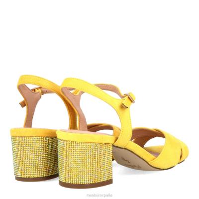 Menbur mujer aprical 204L369 zapato casual elegante amarillo