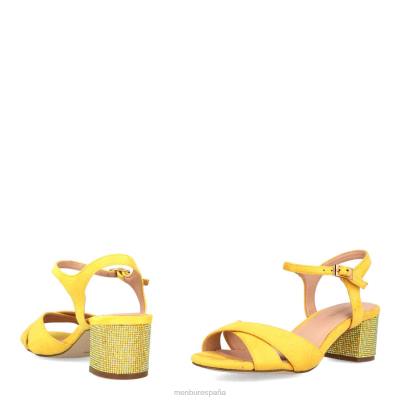 Menbur mujer aprical 204L369 zapato casual elegante amarillo