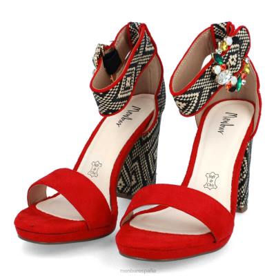 Menbur mujer arola 204L3038 zapato casual elegante rojo