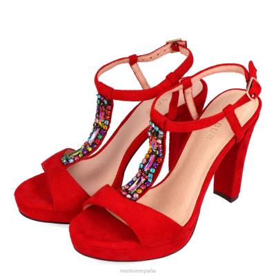 Menbur mujer arsie 204L3240 zapato casual elegante rojo