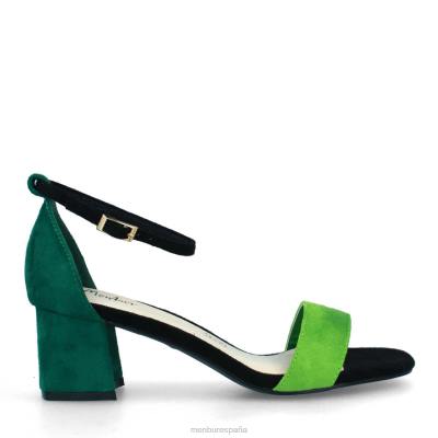 Menbur mujer aschi 204L527 zapato casual elegante verde