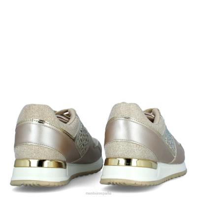 Menbur mujer asiático 204L3411 zapato casual elegante beige