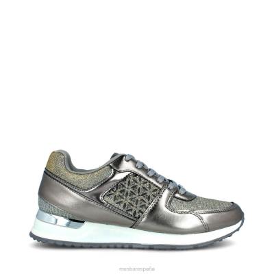 Menbur mujer asiático 204L415 zapato casual elegante gris