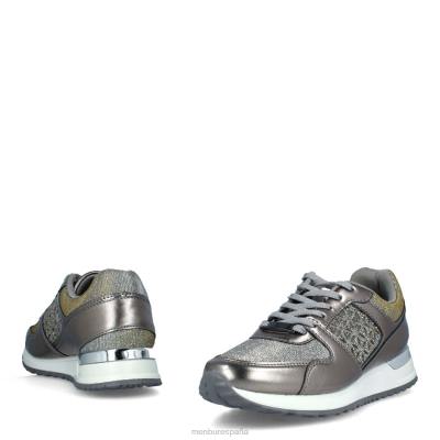 Menbur mujer asiático 204L415 zapato casual elegante gris