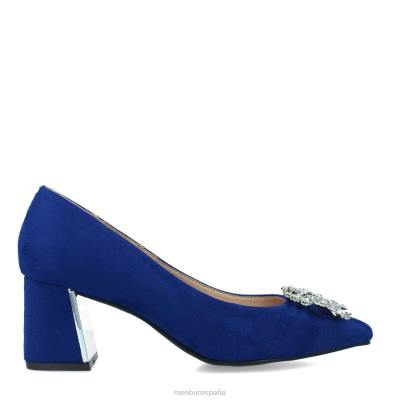 Menbur mujer badolo 204L3354 zapato casual elegante azul medio