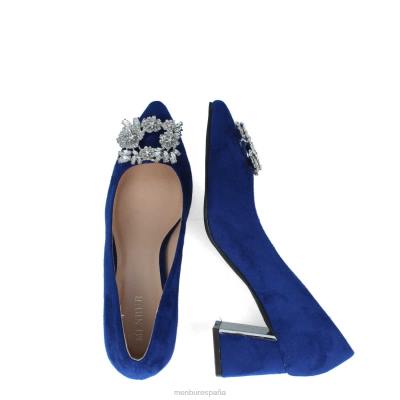 Menbur mujer badolo 204L3354 zapato casual elegante azul medio