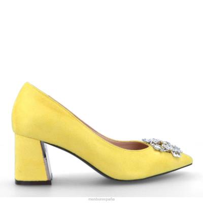 Menbur mujer badolo 204L3356 zapato casual elegante amarillo