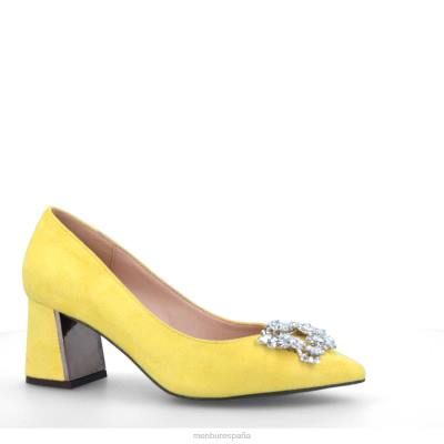 Menbur mujer badolo 204L3356 zapato casual elegante amarillo