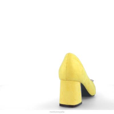 Menbur mujer badolo 204L3356 zapato casual elegante amarillo