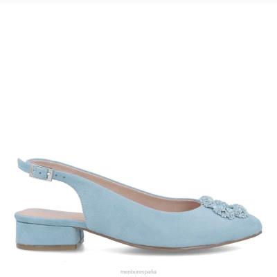 Menbur mujer bagaladi 204L3271 zapato casual elegante azul claro