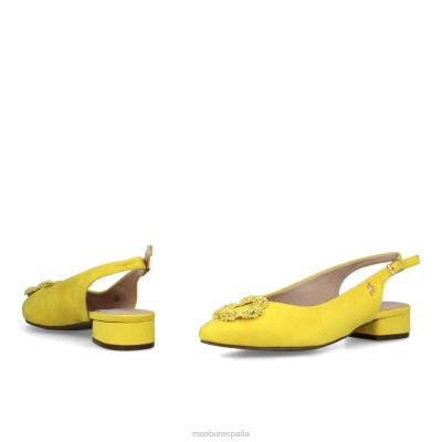 Menbur mujer bagaladi 204L3272 zapato casual elegante amarillo