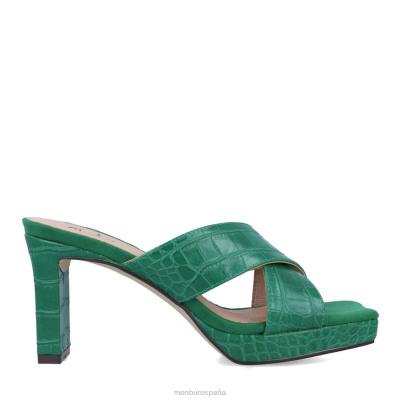 Menbur mujer bajo 204L3512 zapato casual elegante verde