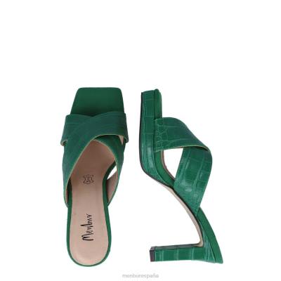 Menbur mujer bajo 204L3512 zapato casual elegante verde