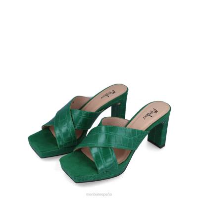 Menbur mujer bajo 204L3512 zapato casual elegante verde