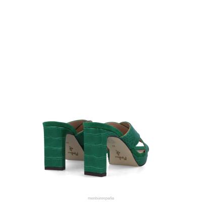 Menbur mujer bajo 204L3512 zapato casual elegante verde