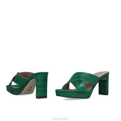 Menbur mujer bajo 204L3512 zapato casual elegante verde